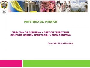 Libertad y Orden Ministerio del Interior Repblica de