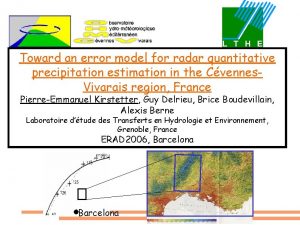 Toward an error model for radar quantitative precipitation