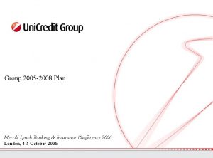 Group 2005 2008 Plan Merrill Lynch Banking Insurance