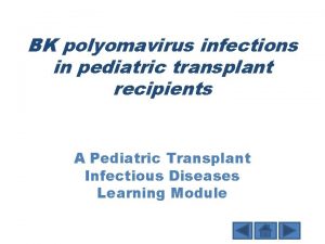 BK polyomavirus infections in pediatric transplant recipients A