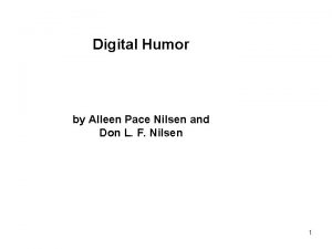 Digital Humor by Alleen Pace Nilsen and Don