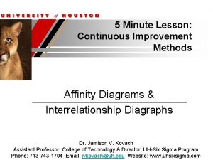 5 Minute Lesson Continuous Improvement Methods Affinity Diagrams