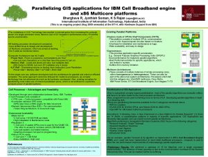 Parallelizing GIS applications for IBM Cell Broadband engine