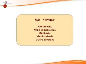 5 Ms Fivems Multimedia Multidimensional Multirole Multididactic Micromodules