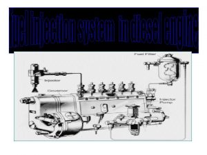 fuel injection system consist of fuel injection pump