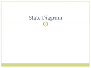 State Diagram 1 State Diagram 2 State diagram