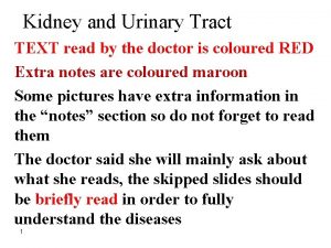 Kidney and Urinary Tract TEXT read by the