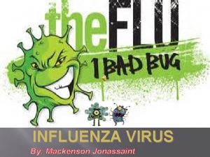 INFLUENZA VIRUS By Mackenson Jonassaint The Flu apocalypse
