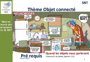 Mise en uvre des programmes de Technologie SNT