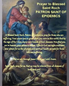Prayer to Blessed Saint Roch PATRON SAINT OF