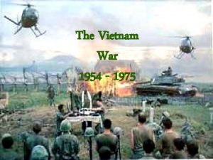 The Vietnam War 1954 1975 Background to the