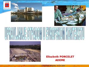 Elisabeth PONCELET ADEME E Poncelet Belgrade 18 juin