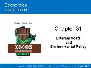 Economics NINTH EDITION Insert Cover Picture Chapter 31