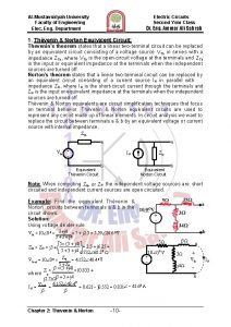 AlMustansiriyah University Faculty of Engineering Elec Eng Department