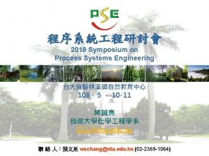 2019 Symposium on Process Systems Engineering 1085 10