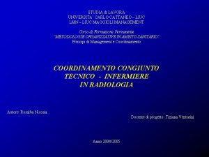 STUDIA LAVORA UNIVERSITA CARLO CATTANEO LIUC LMN LIUC