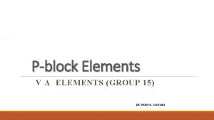 Pblock Elements V A ELEMENTS GROUP 15 DR