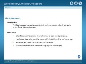 World History Ancient Civilizations Chapter 2 The First