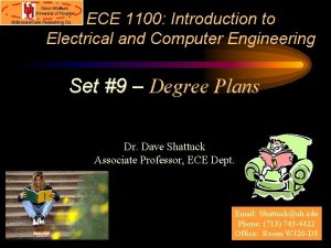 ECE 1100 Introduction to Electrical and Computer Engineering
