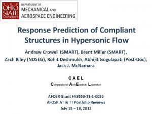 Response Prediction of Compliant Structures in Hypersonic Flow