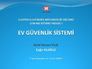 ELEKTRKELEKTRONK MHENDSL BLM EEM492 BTRME PROJES II EV