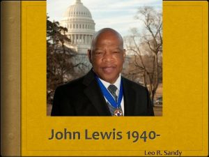 John Lewis John Lewis 1940 Leo R Sandy