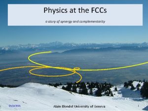 Physics at the FCCs a story of synergy