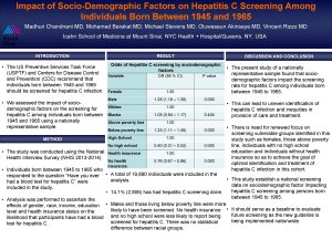 Impact of SocioDemographic Factors on Hepatitis C Screening