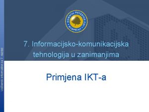 Udbenik informatike za 7 razred 7 Informacijskokomunikacijska tehnologija