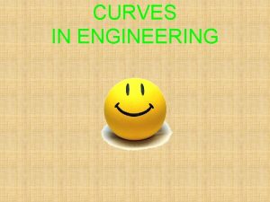 CURVES IN ENGINEERING CONIC SECTIONS A CONICS The