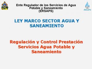 Ente Regulador de los Servicios de Agua Potable