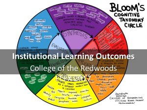 Institutional Learning Outcomes College of the Redwoods FLEX