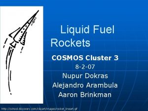 Liquid Fuel Rockets COSMOS Cluster 3 8 2