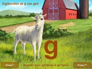 Digibordles de g van geit g Niveau Gemaakt