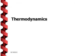 Thermodynamics 10182021 RAT 11 10182021 Class Objectives Be
