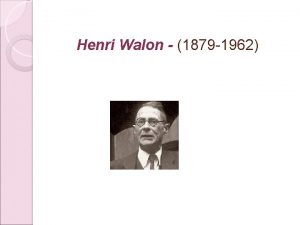 Henri Walon 1879 1962 Captulo 3 Os fatores