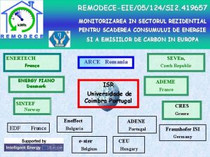 REMODECEEIE05124SI 2 419657 MONITORIZAREA IN SECTORUL REZIDENTIAL PENTRU