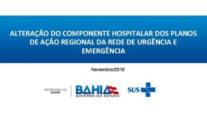 ALTERAO DO COMPONENTE HOSPITALAR DOS PLANOS DE AO