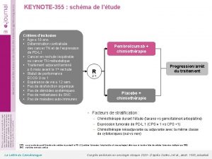 KEYNOTE355 schma de ltude Critres dinclusion ge 18