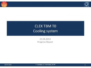 CLEX TBM T 0 Cooling system 23 04
