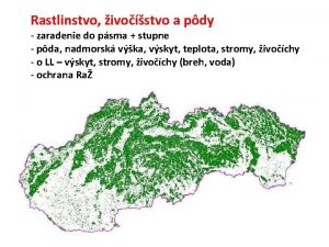 Rastlinstvo ivostvo a pdy zaradenie do psma stupne