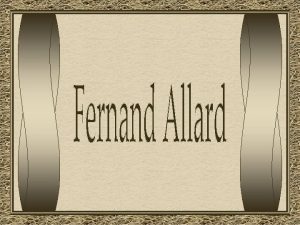 Fernand Allard lOlivier foi um pintor africanista nascido