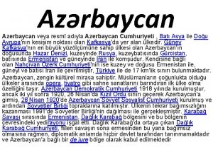 Azrbaycan Azerbaycan veya resm adyla Azerbaycan Cumhuriyeti Bat