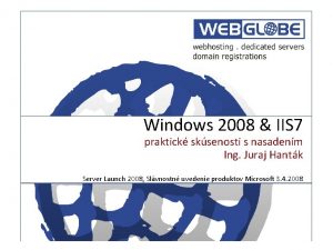 Windows 2008 IIS 7 praktick sksenosti s nasadenm