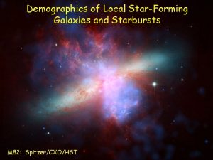 Demographics of Local StarForming Galaxies and Starbursts M