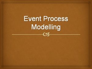 Event Process Modelling Work Flow Aliran dari kerja