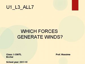 U 1L 3ALL 7 WHICH FORCES GENERATE WINDS