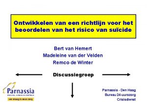 Ontwikkelen van een richtlijn voor het beoordelen van