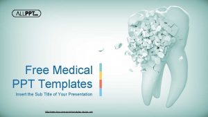 Free Medical PPT Templates Insert the Sub Title