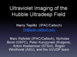 Ultraviolet Imaging of the Hubble Ultradeep Field Harry